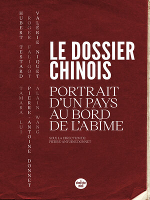 cover image of Le dossier chinois--Portrait d'un pays au bord de l'abîme